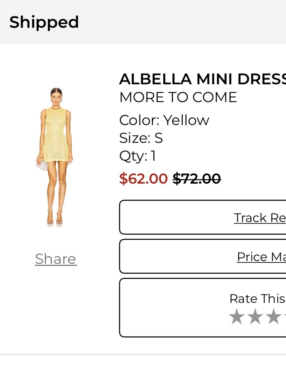 Abella Yellow Sleeveless Mini Dress